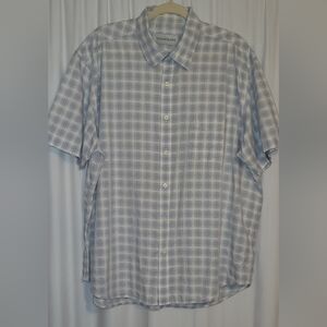 Coastaoro Men's Blue Checkered Shirt XL
